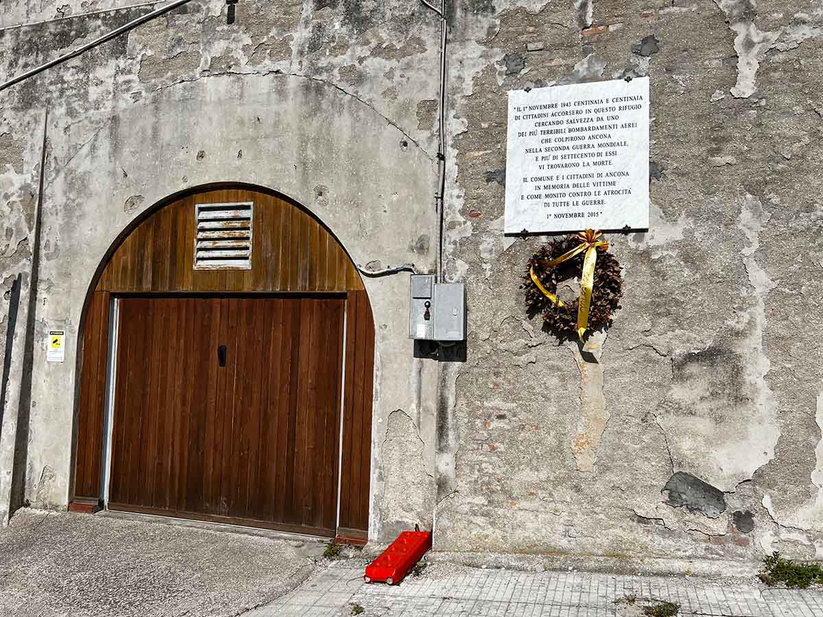 Rifugio di Ancona durante la seconda guerra mondiale nelle Marche