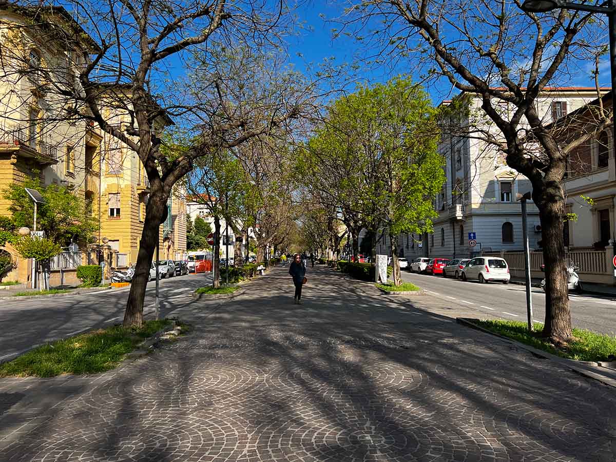 Viale della Vittoria ad Ancona nelle Marche