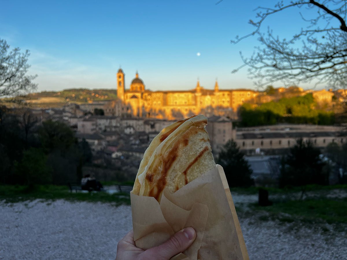 Crescia sfogliata di Urbino ad Urbino