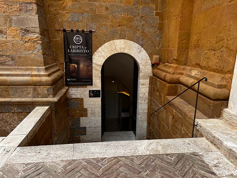 Cripta e labirinto a Pienza