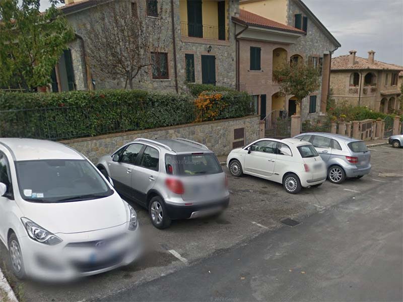 Parcheggio gratis in Via Giorgio Santi a Pienza