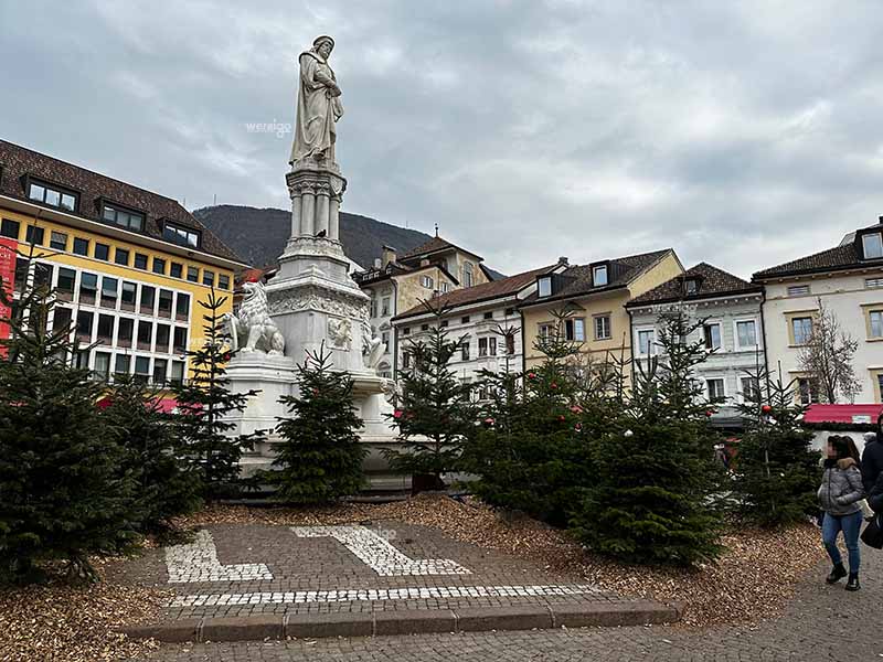 Piazza Walther nella città di Bolzano