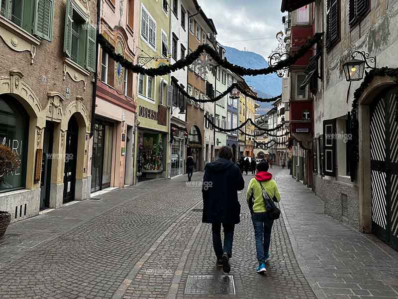 Via dei Bottai nella città di Bolzano